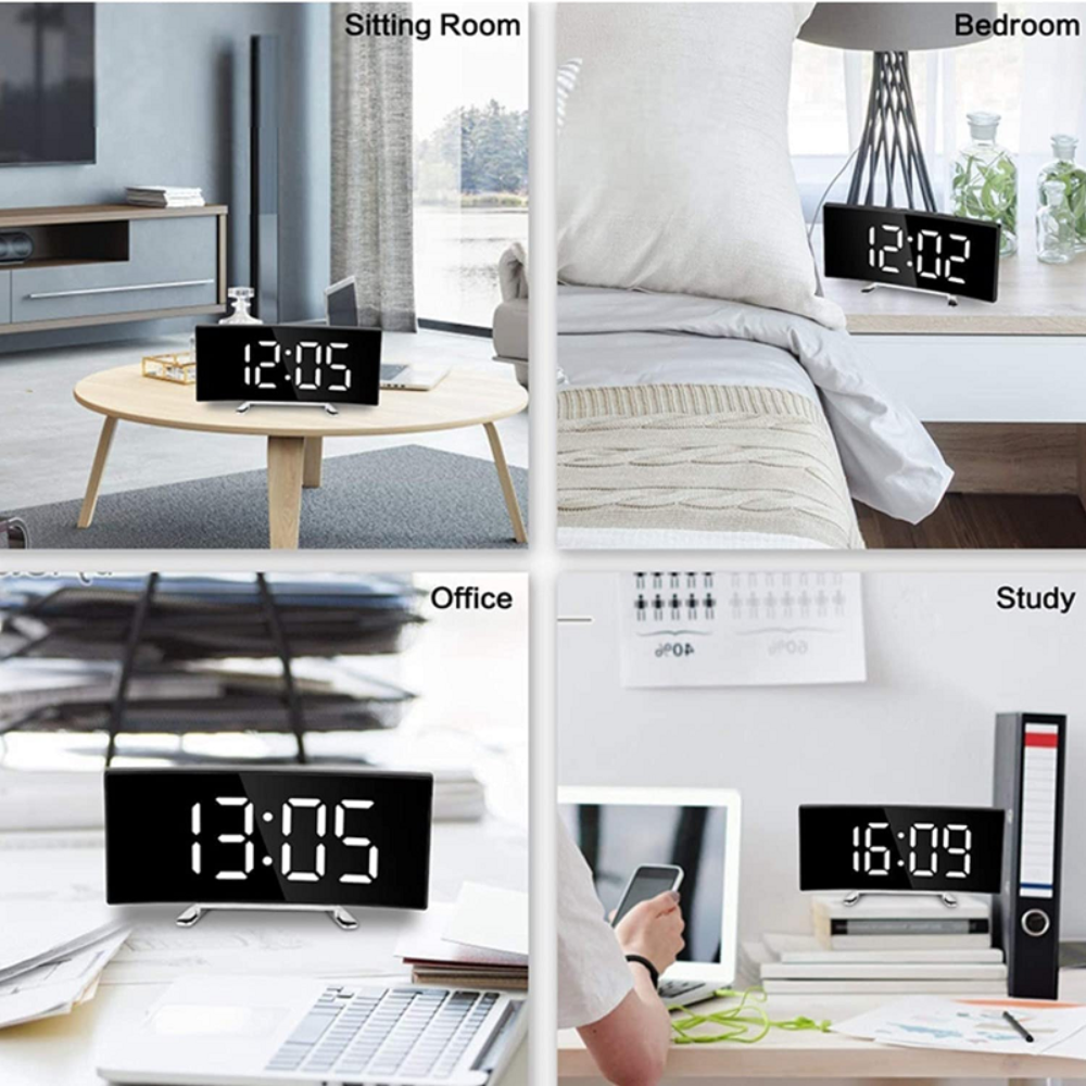 Ewerydays | Curveon - LED-Digitalwecker mit gebogenem Display