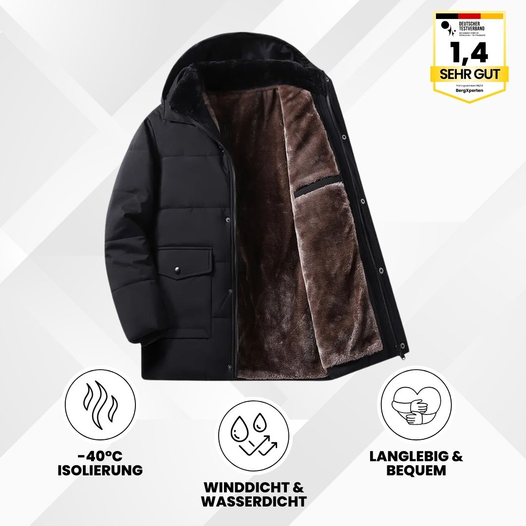 Ewerydays | ThermoMax - Herren-Kapuzenjacke für den Winter – Dick gefütterter, lässiger Windbreaker mit Taschen