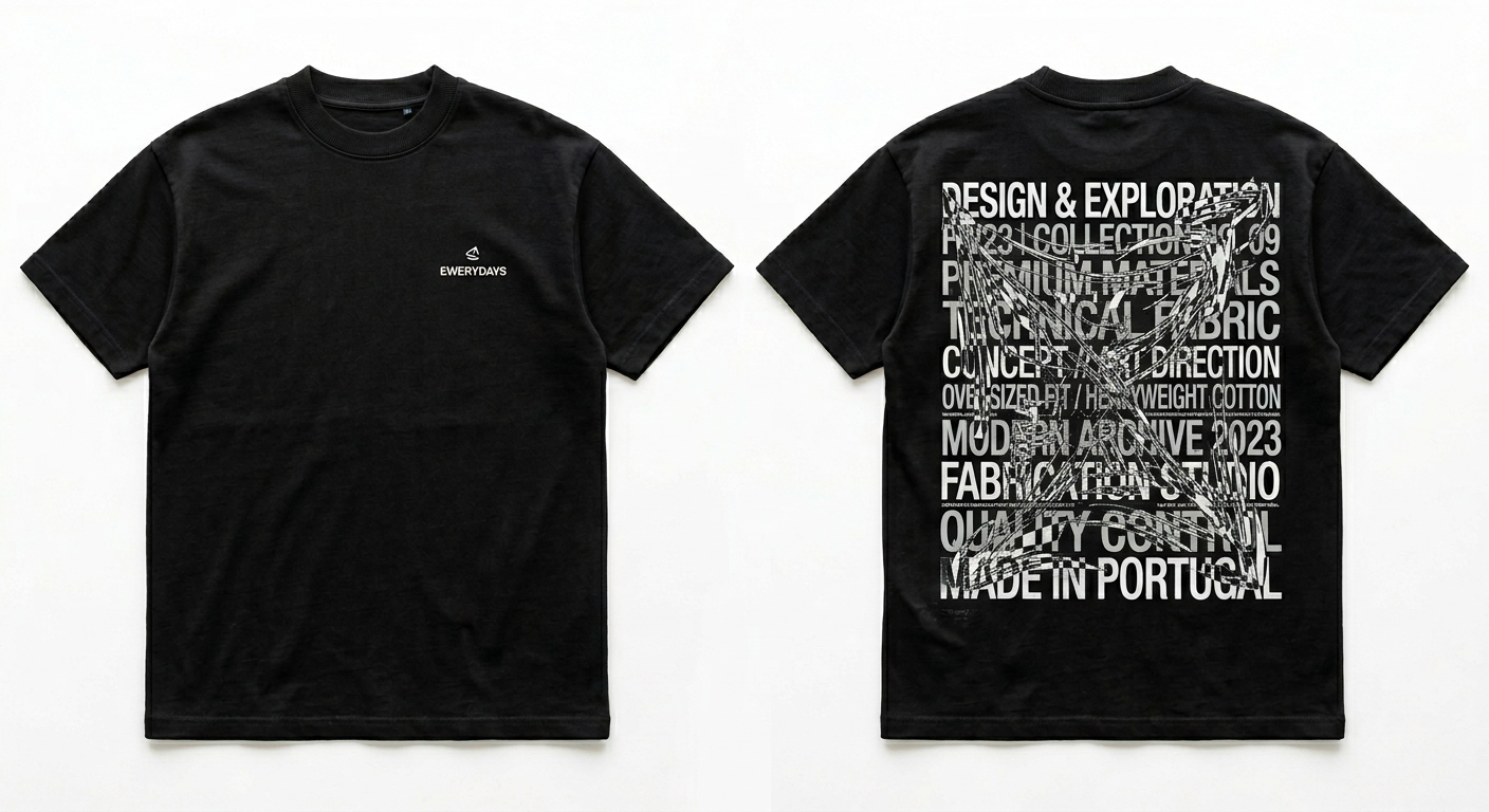 Ewerydays Typografisches Statement-T-Shirt