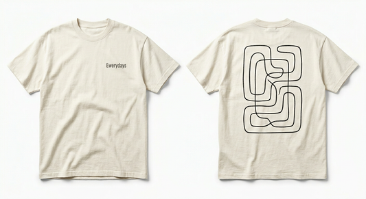 Ewerydays Abstraktes Line Art T-Shirt