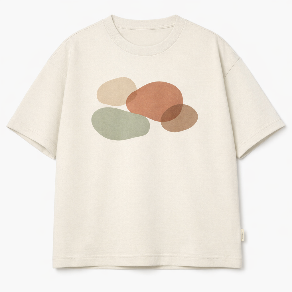 Ewerydays Minimales T-Shirt mit organischer Form