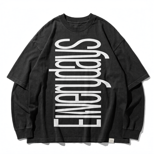 Ewerydays Vertikales Statement-T-Shirt