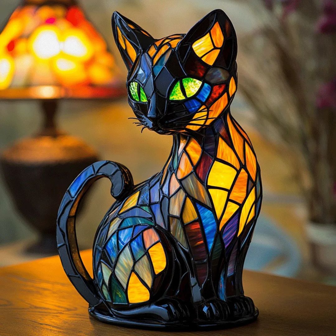 Ewerydays | Leuchtkatze – handgefertigte Lampe, die Herzen erstrahlen lässt