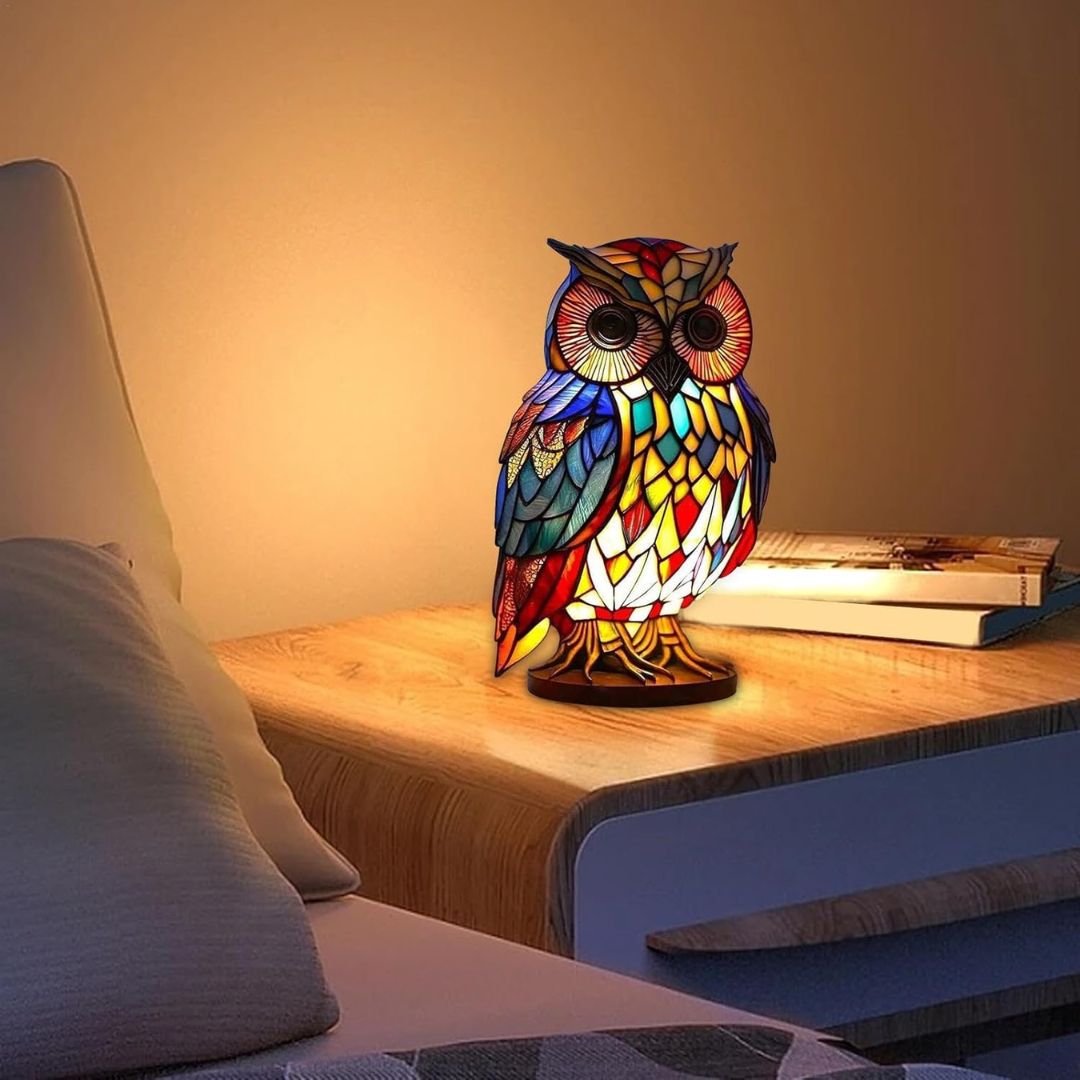Ewerydays | LeuchtEule - handgefertigte Lampe, die Herzen erstrahlen lässt