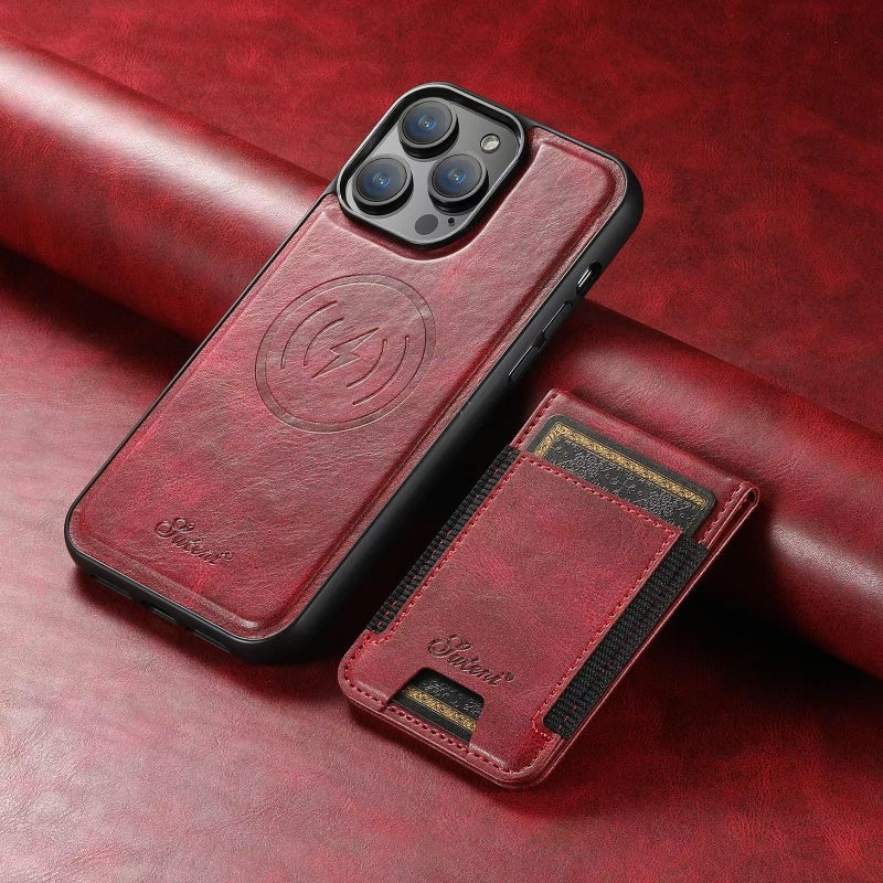 Ewerydays | Luxora – iPhone Hülle aus Echtleder mit Kartenfach und MagSafe – Damen & Herren