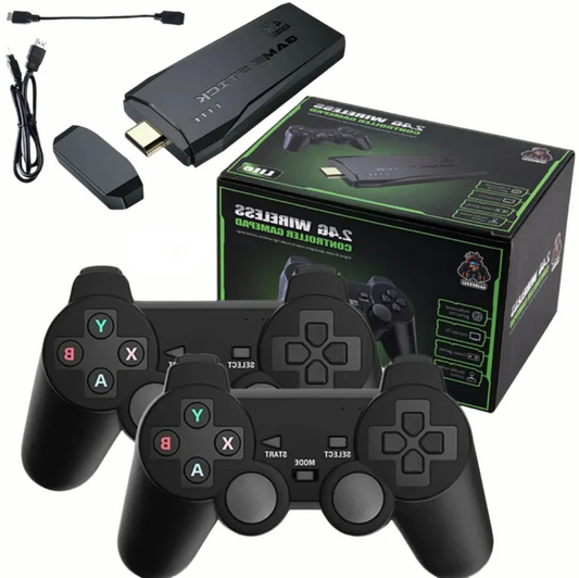 Ewerydays | HDMI 4K TV Spielstick Konsole | 64GB mit über 20.000 Retro-Spielen & 2 kabellosen Gamepads