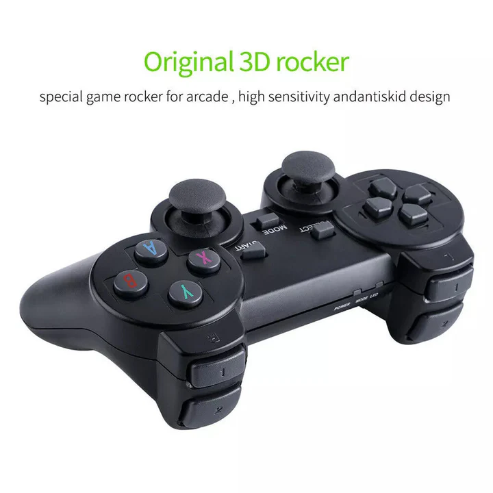 Ewerydays | HDMI 4K TV Spielstick Konsole | 64GB mit über 20.000 Retro-Spielen & 2 kabellosen Gamepads