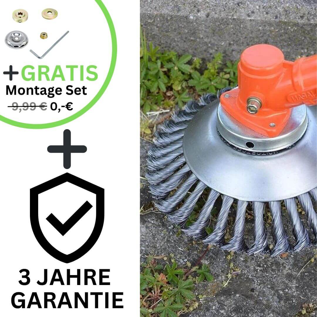 Ewerydays | ProfiTrim - Der unzerstörbare Rasentrimmer inkl. Gratis Montage-Set