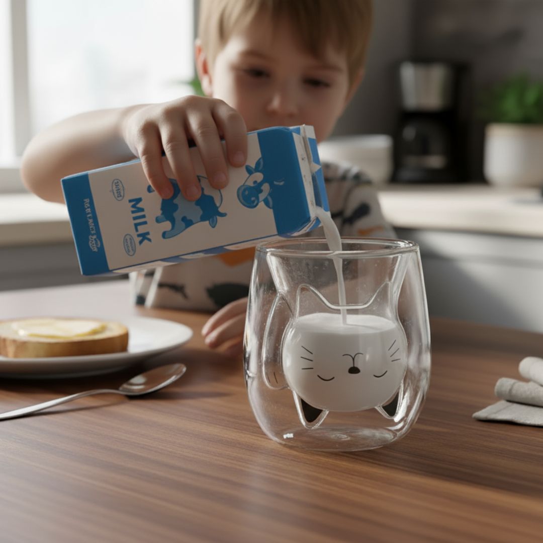 Ewerydays | MiauGlas Tasse - Handschonend, stilvoll, katzenlieb