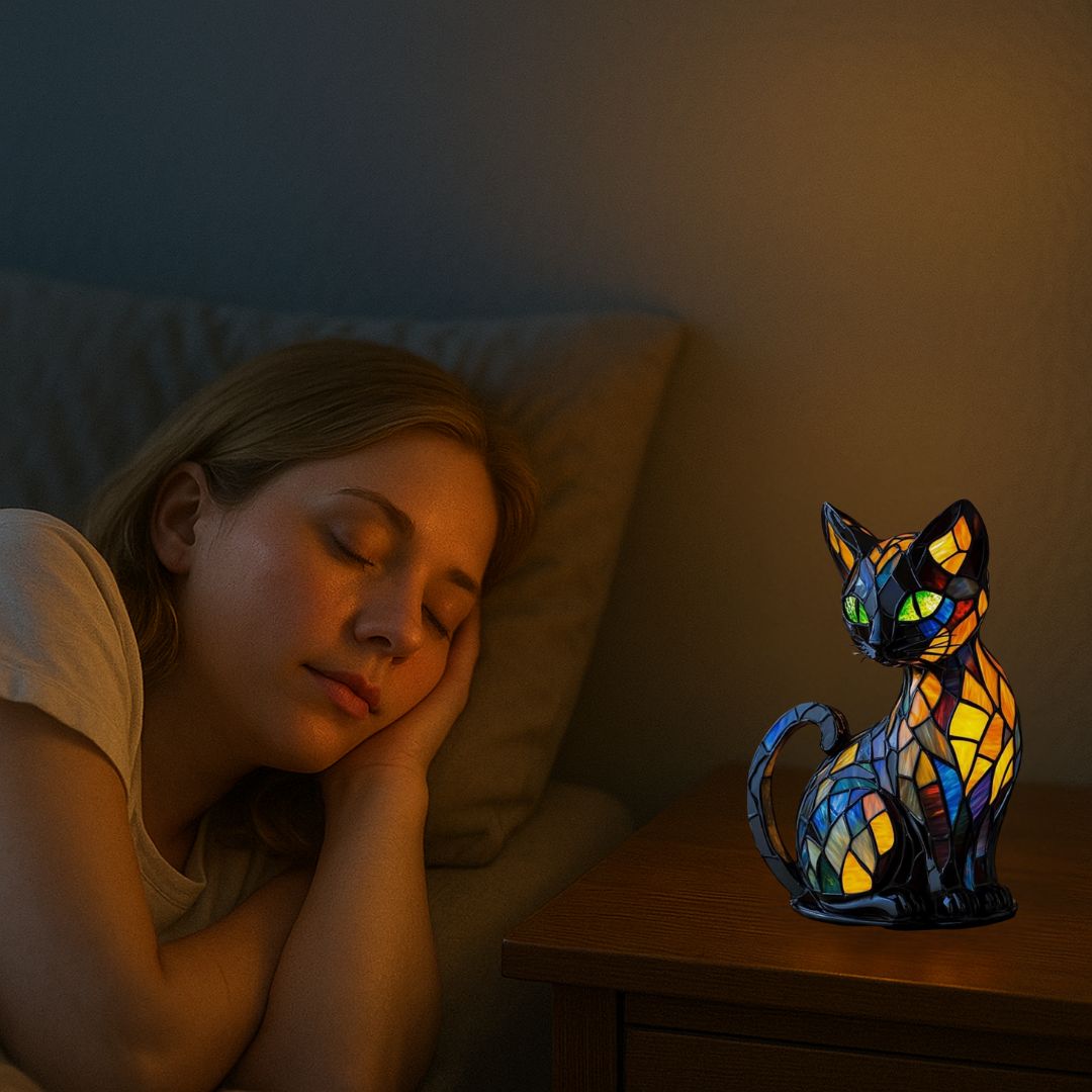 Ewerydays | Leuchtkatze – handgefertigte Lampe, die Herzen erstrahlen lässt