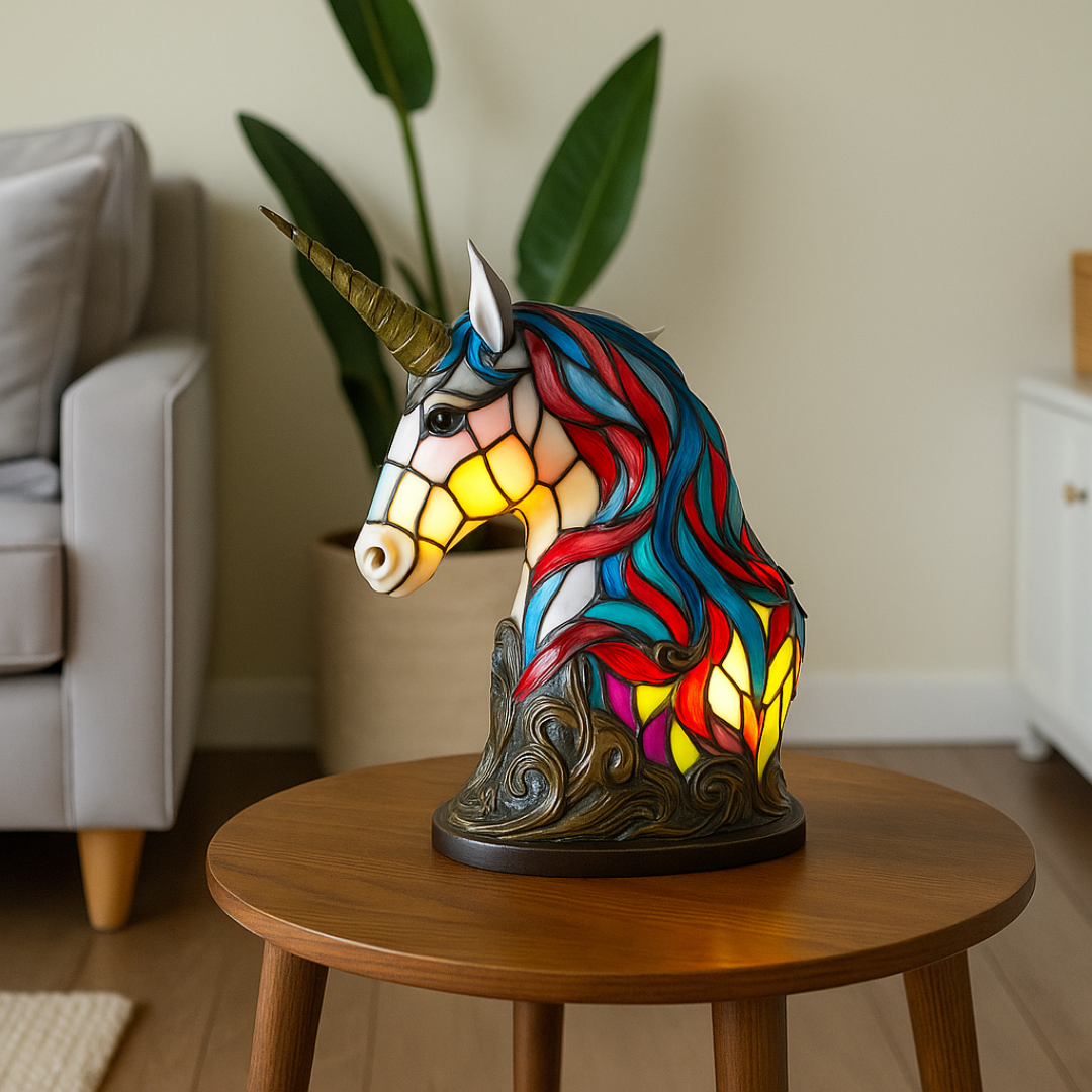 Ewerydays | LeuchtEinhorn - handgefertigte Lampe, die Herzen erstrahlen lässt