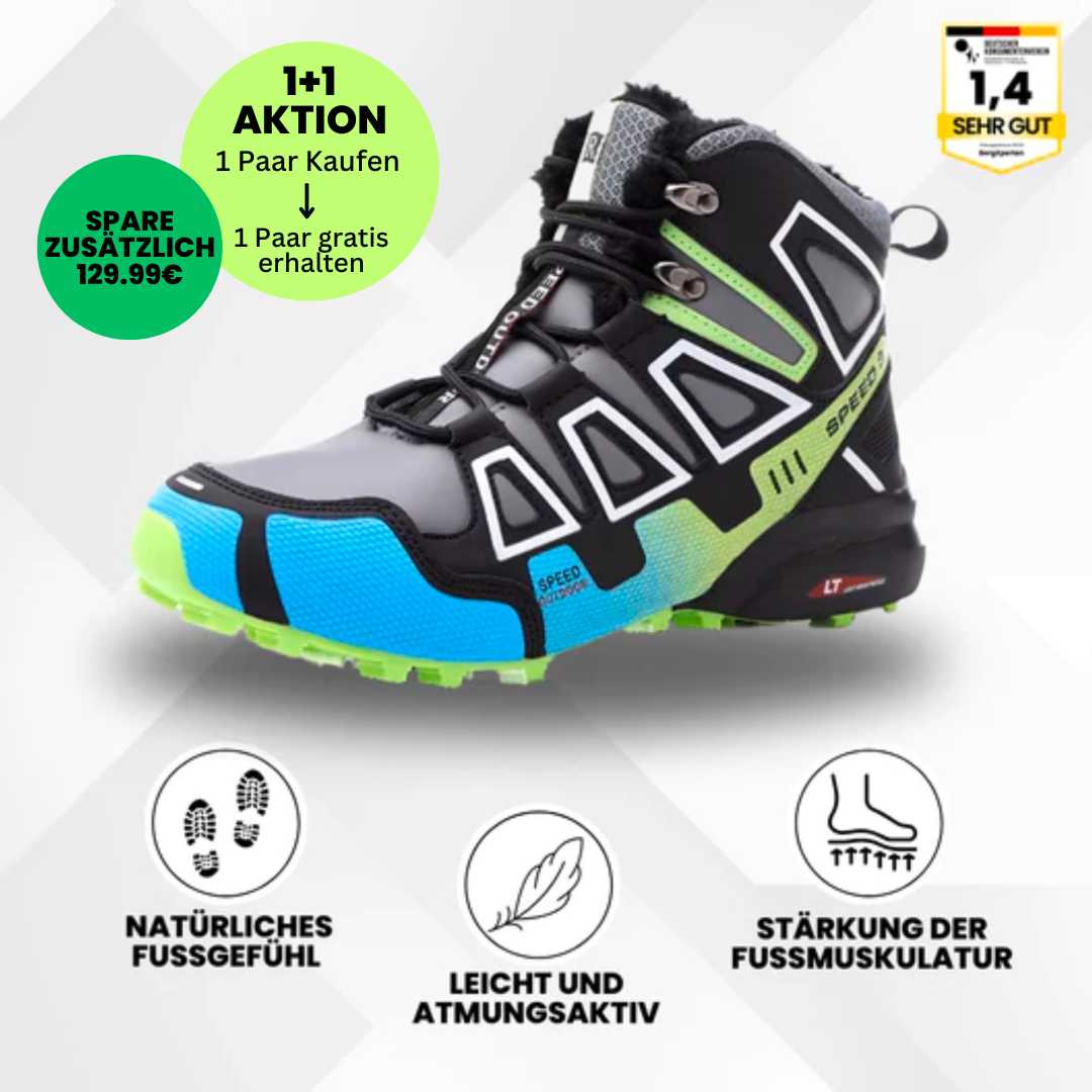 Ewerydays | OrthoTrekking Pro - ergonomische schmerzlindernde Trekking u.-Wanderschuhe - Sonderaktion 1+1 Gratis