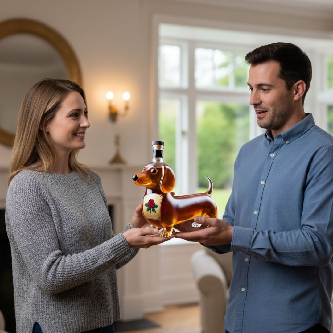 Ewerydays | Handgefertigte Flasche aus Glas in Hundeform – Hundeliebhaber lieben sie