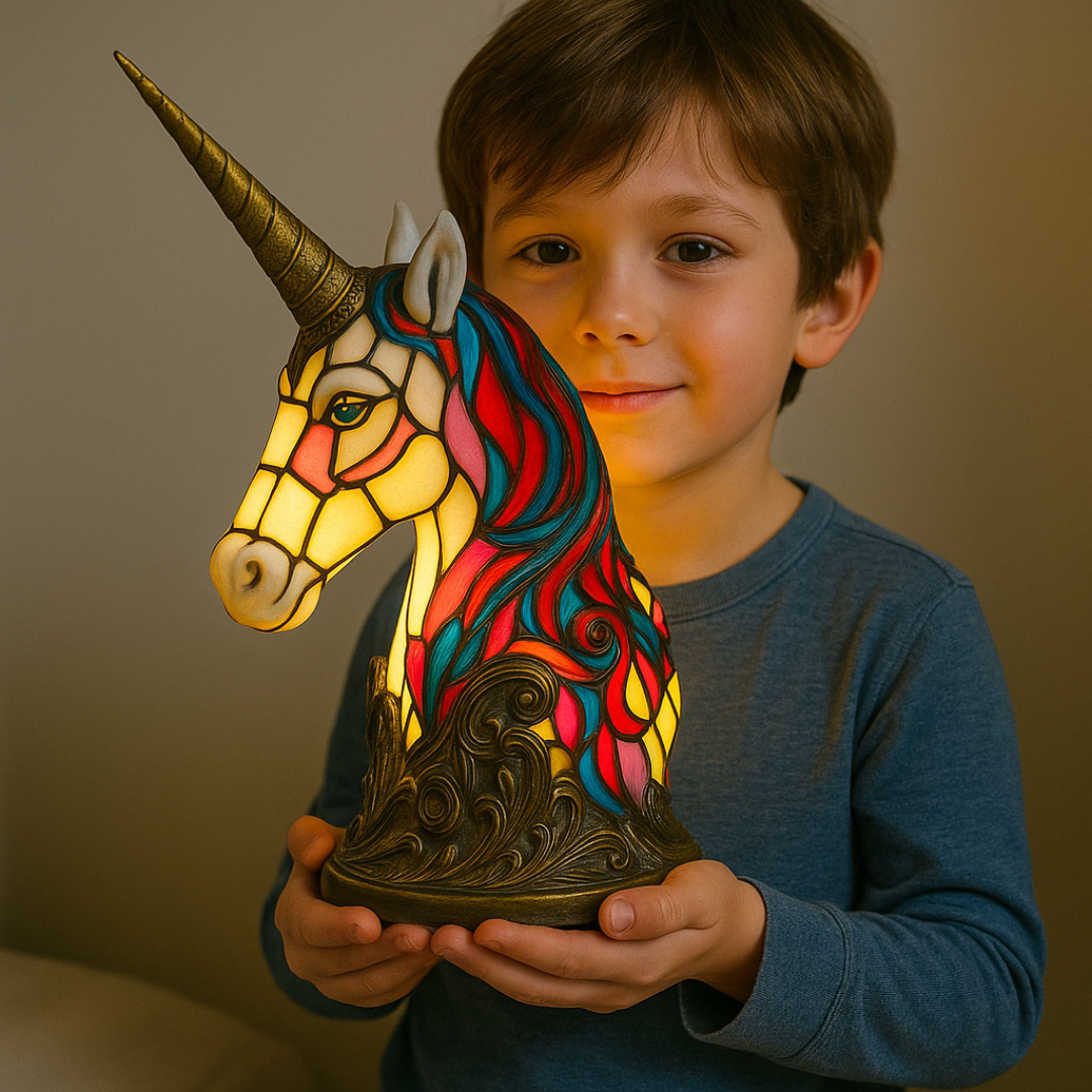 Ewerydays | LeuchtEinhorn - handgefertigte Lampe, die Herzen erstrahlen lässt