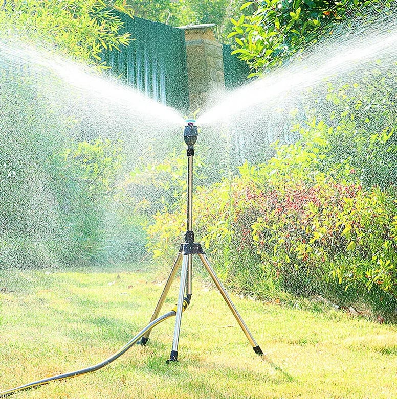Ewerydays | Gardexon – Sprühgerät 360° Edelstahl-Stativ – Gartenbewässerung