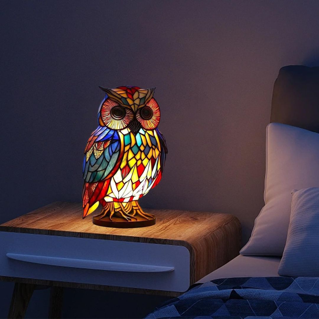 Ewerydays | LeuchtEule - handgefertigte Lampe, die Herzen erstrahlen lässt