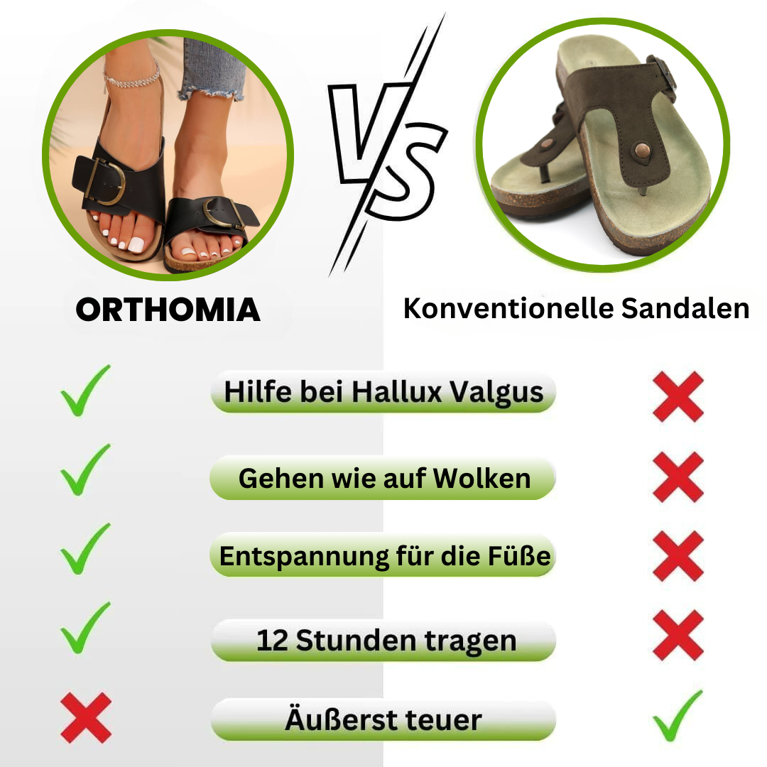 Ewerydays | OrthoMia - Schmerzlindernde Kork-Sandalen mit Schnallenriemen-Design für Damen