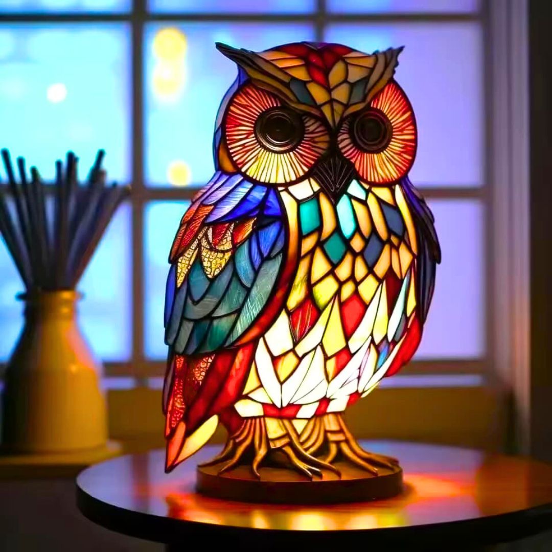 Ewerydays | LeuchtEule - handgefertigte Lampe, die Herzen erstrahlen lässt