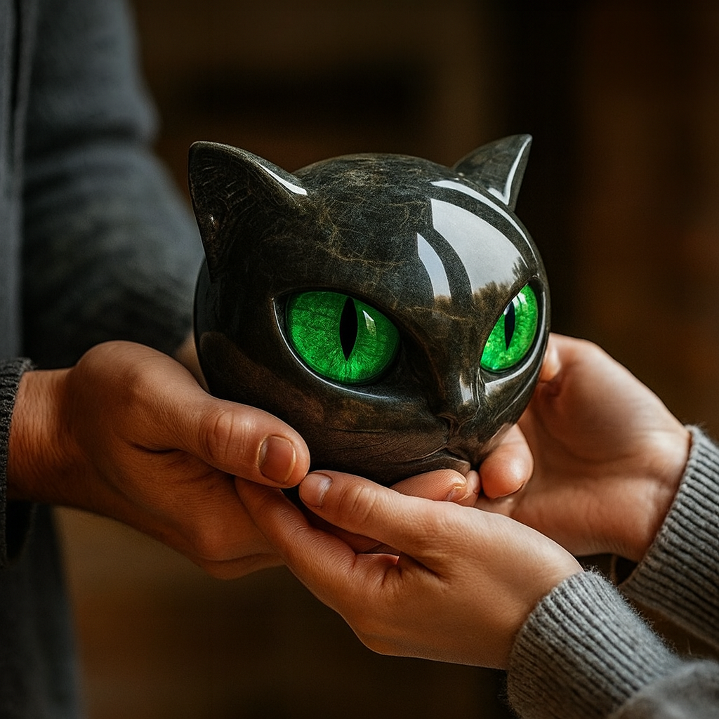Ewerydays | Mystica – Die schwarze Wächterkatze aus Stein