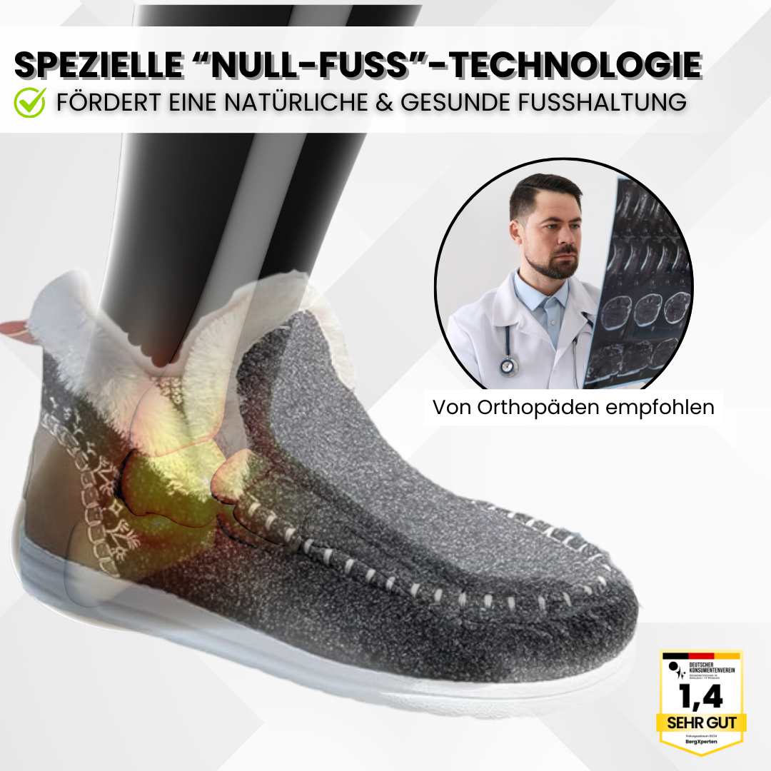 Ewerydays | OrthoComfy - ergonomischer schmerzlindernder Komfortschuh - Plüschgefüttert
