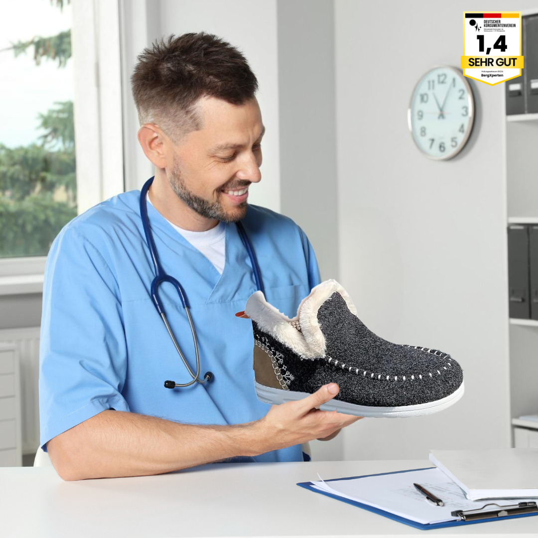 Ewerydays | OrthoComfy - ergonomischer schmerzlindernder Komfortschuh - Plüschgefüttert