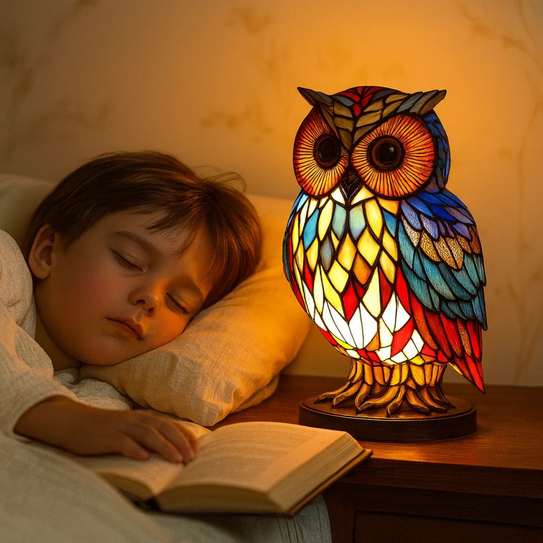 Ewerydays | LeuchtEule - handgefertigte Lampe, die Herzen erstrahlen lässt