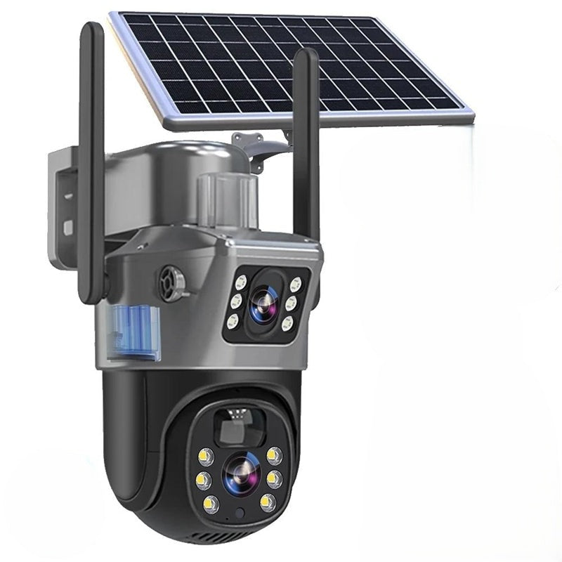 Ewerydays | Kabellose 4K Überwachungskamera mit Solarpanel & App – DualGuard Sicherheitskamera für Zuhause & Garten