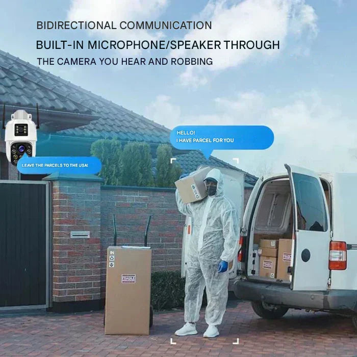 Ewerydays | Kabellose 4K Überwachungskamera mit Solarpanel & App – DualGuard Sicherheitskamera für Zuhause & Garten