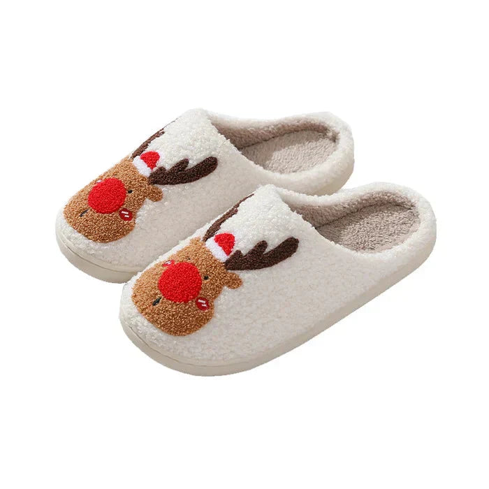 Ewerydays | Weihnachten Rentier Hausschuhe - Soft Slip-On Hausschuhe für drinnen