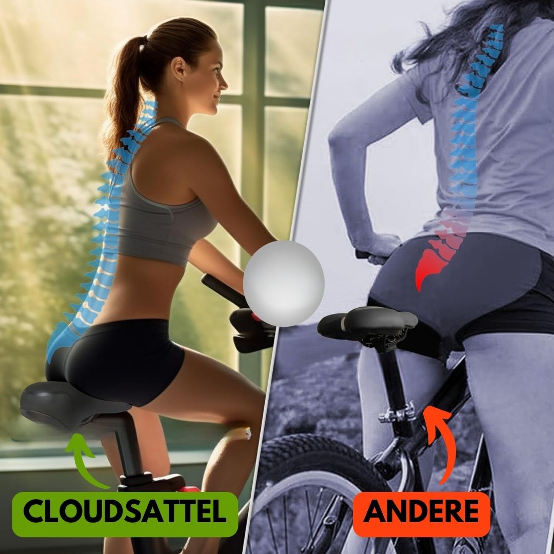 Ewerydays | Cloudsattel - orthopädischer schmerzlindernder Radsattel für alle Fahrräder