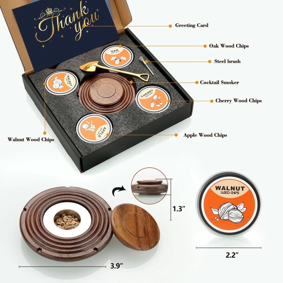 Ewerydays | Cocktail Smoker Set für Whiskey- & Bourbon-Liebhaber