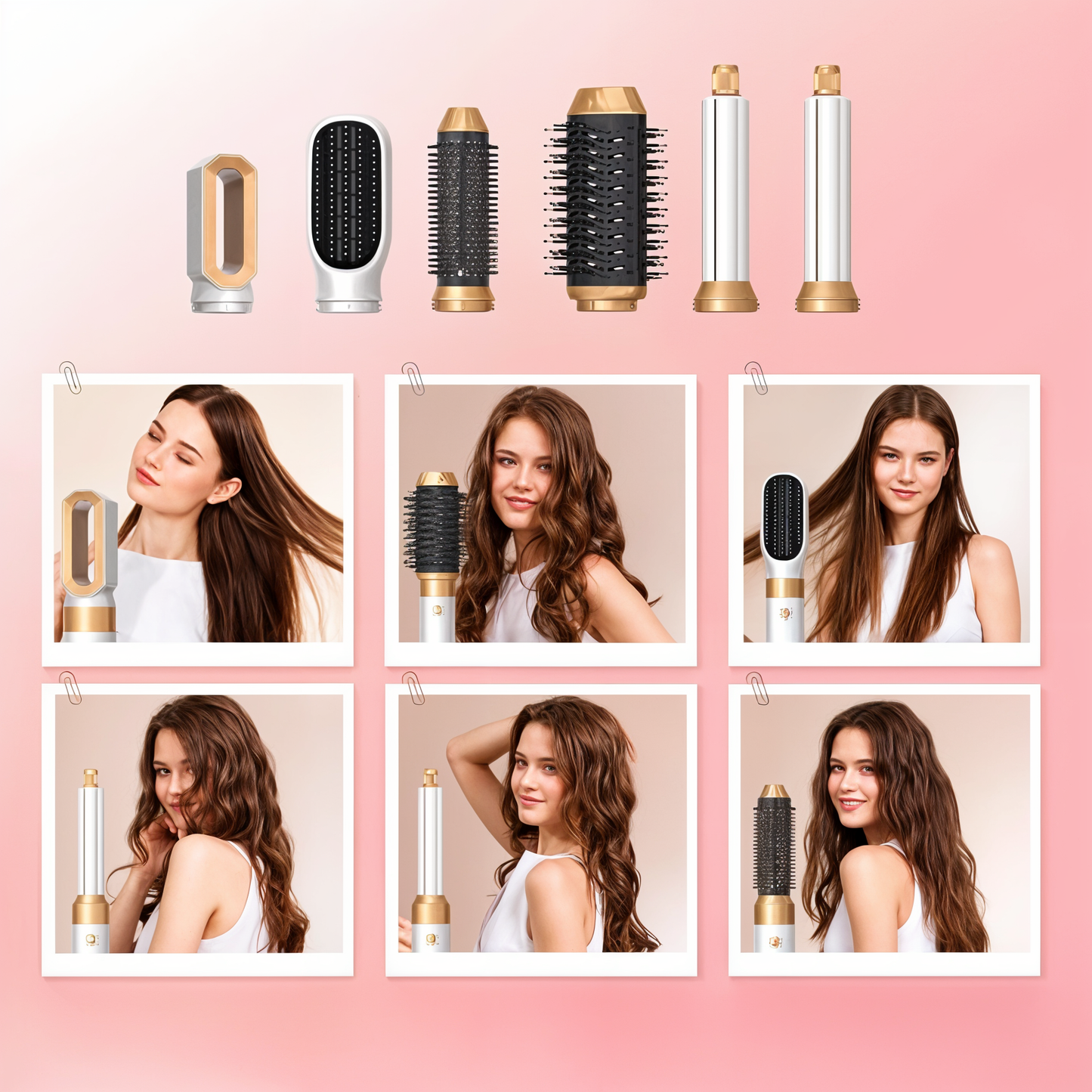 Ewerydays | Lustra – 5-in-1 Haartrockner mit Styling-Aufsätzen – Ionen-Technologie