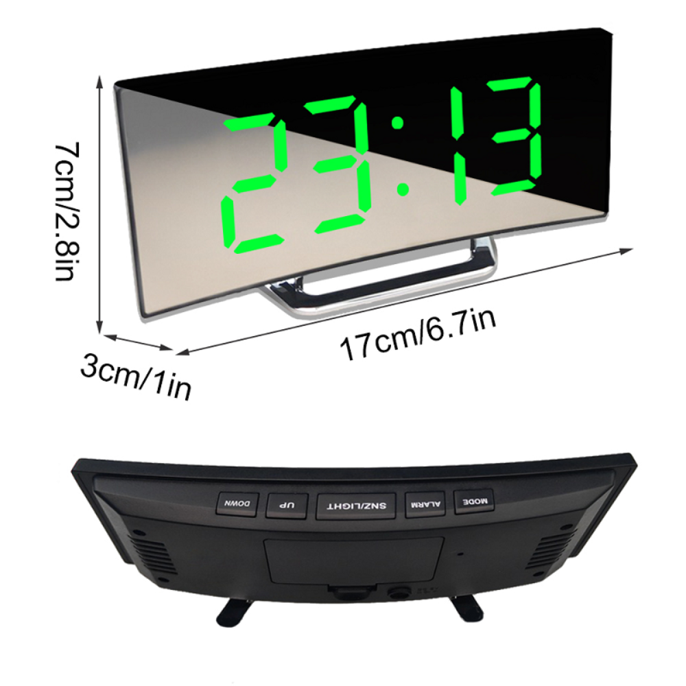Ewerydays | Curveon - LED-Digitalwecker mit gebogenem Display