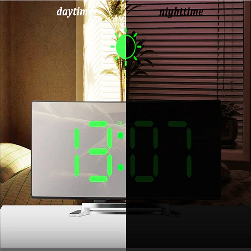 Ewerydays | Curveon - LED-Digitalwecker mit gebogenem Display