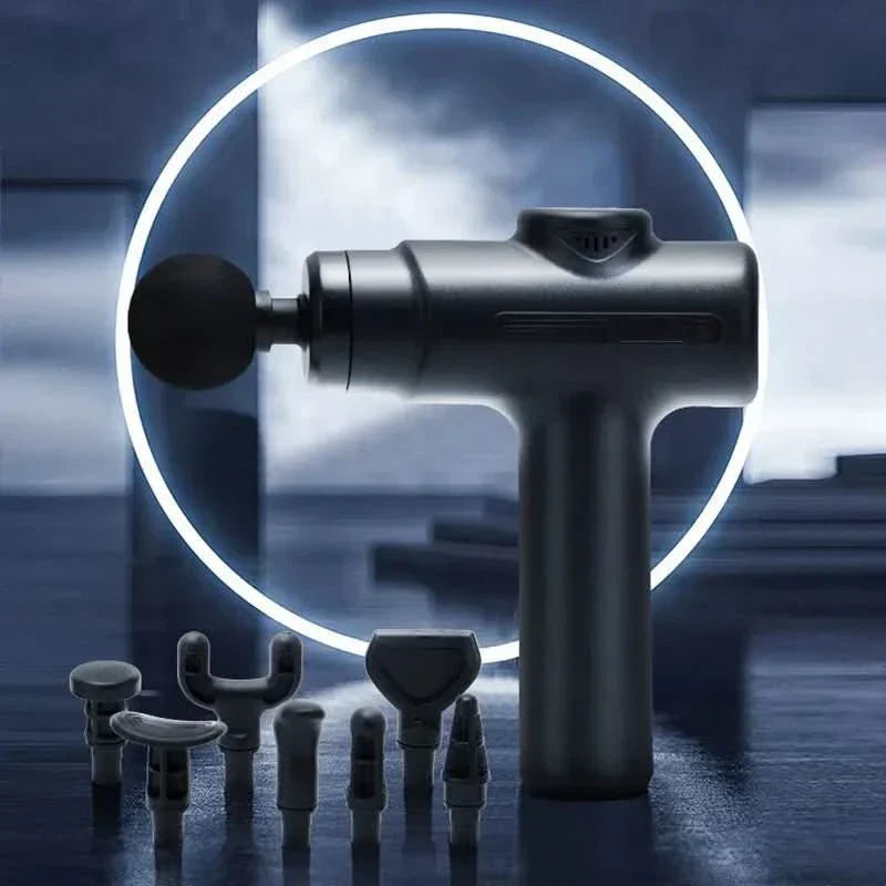 Ewerydays | Elektrische Massagegun mit 8 Aufsätzen für Tiefengewebemassage