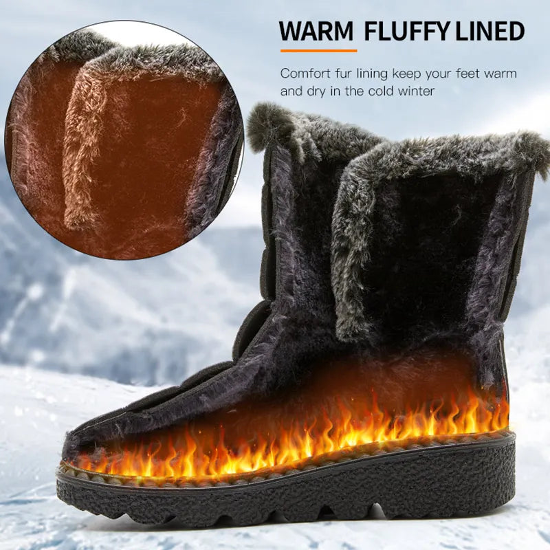 Ewerydays | Fionara – Damen Winterstiefel wasserdicht mit Pelzfutter, knöchelhoch