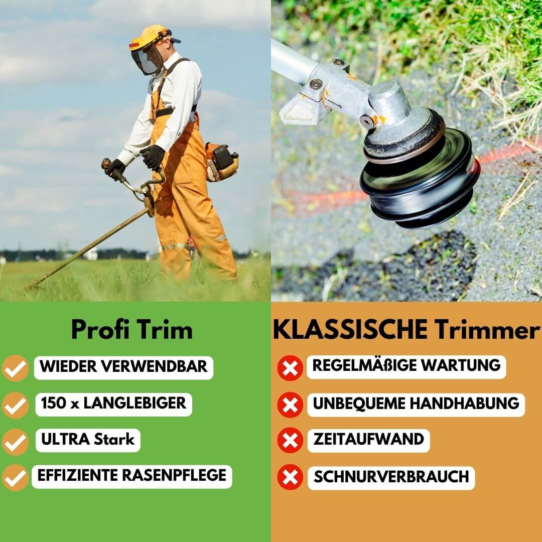 Ewerydays | ProfiTrim - Der unzerstörbare Rasentrimmer inkl. Gratis Montage-Set