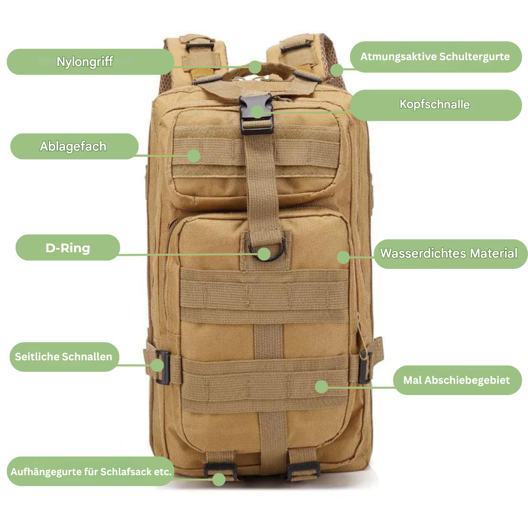 Ewerydays | Wasserdichter Taktischer Rucksack – AdventurePack