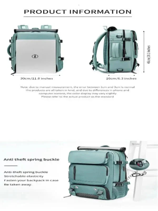 Ewerydays | Großer wasserdichter Reiserrucksack mit USB-Anschluss