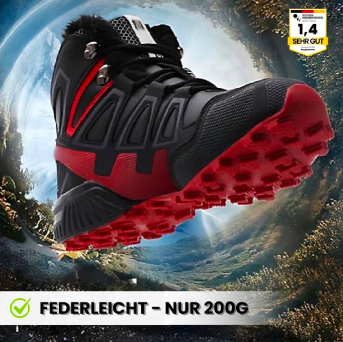 Ewerydays | OrthoTrekking Pro - ergonomische schmerzlindernde Trekking u.-Wanderschuhe - Sonderaktion 1+1 Gratis