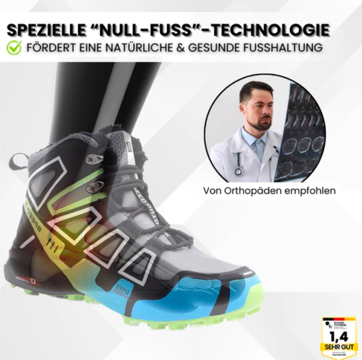 Ewerydays | OrthoTrekking Pro Hallux – ergonomische Hallux Valgus Wander u.-Trekkingschuhe