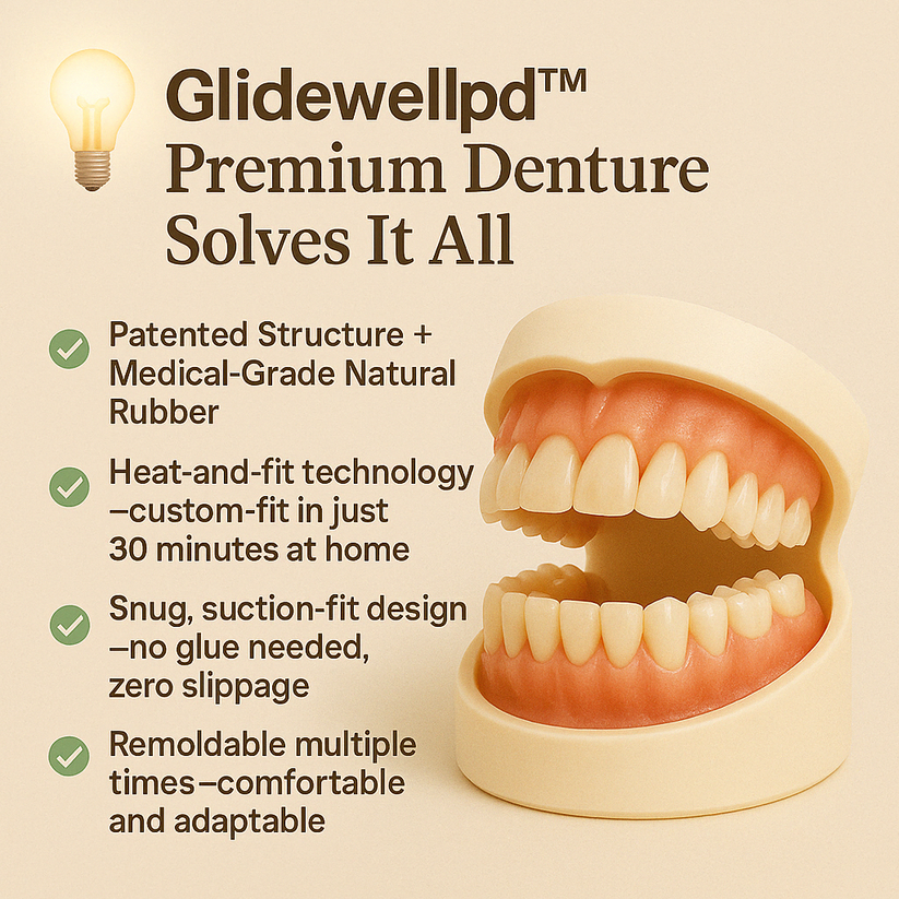 Ewerydays | Glidewellpd™ – Premium Vollprothese für natürlichen Tragekomfort