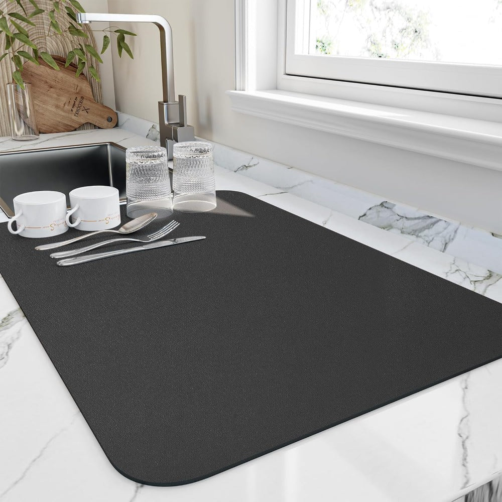Ewerydays | Schnelltrocknende Küchen-Abtropfmatte – Hochabsorbierend & Praktisch