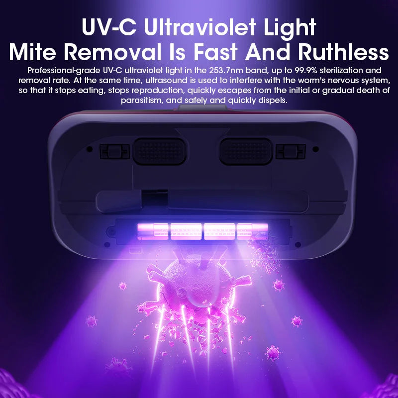 Ewerydays | PureVac – Kabelloser Handstaubsauger Milbenentferner mit UV-Licht 12 kPa