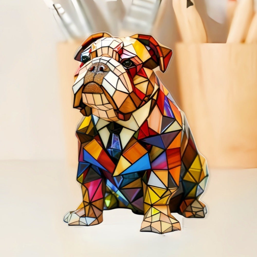 Ewerydays | Hundelampe Bulldog Eleganz – Art Deco LED Lampe mit Hundemotiv für Wohnzimmer & Büro
