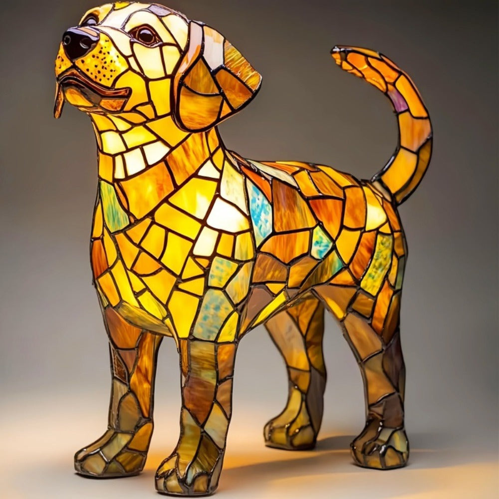 Ewerydays | Hundelampe Golden Labrador – Elegante LED-Gartenlampe mit Tiermotiv