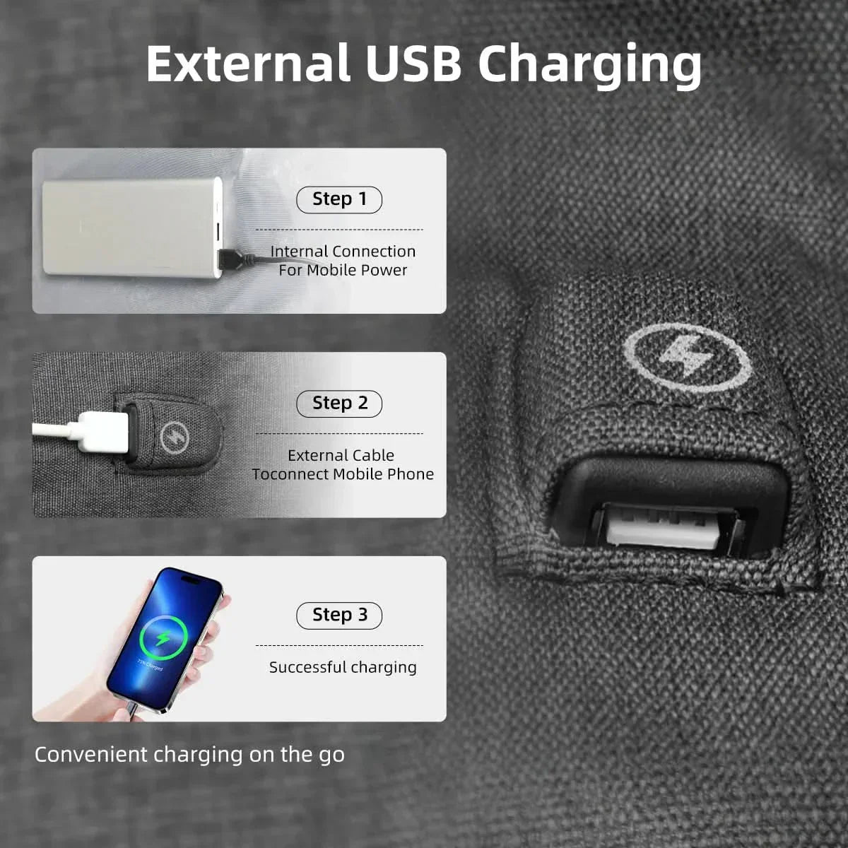 Ewerydays | Multifunktionaler Rucksack für draußen mit USB-Anschluss