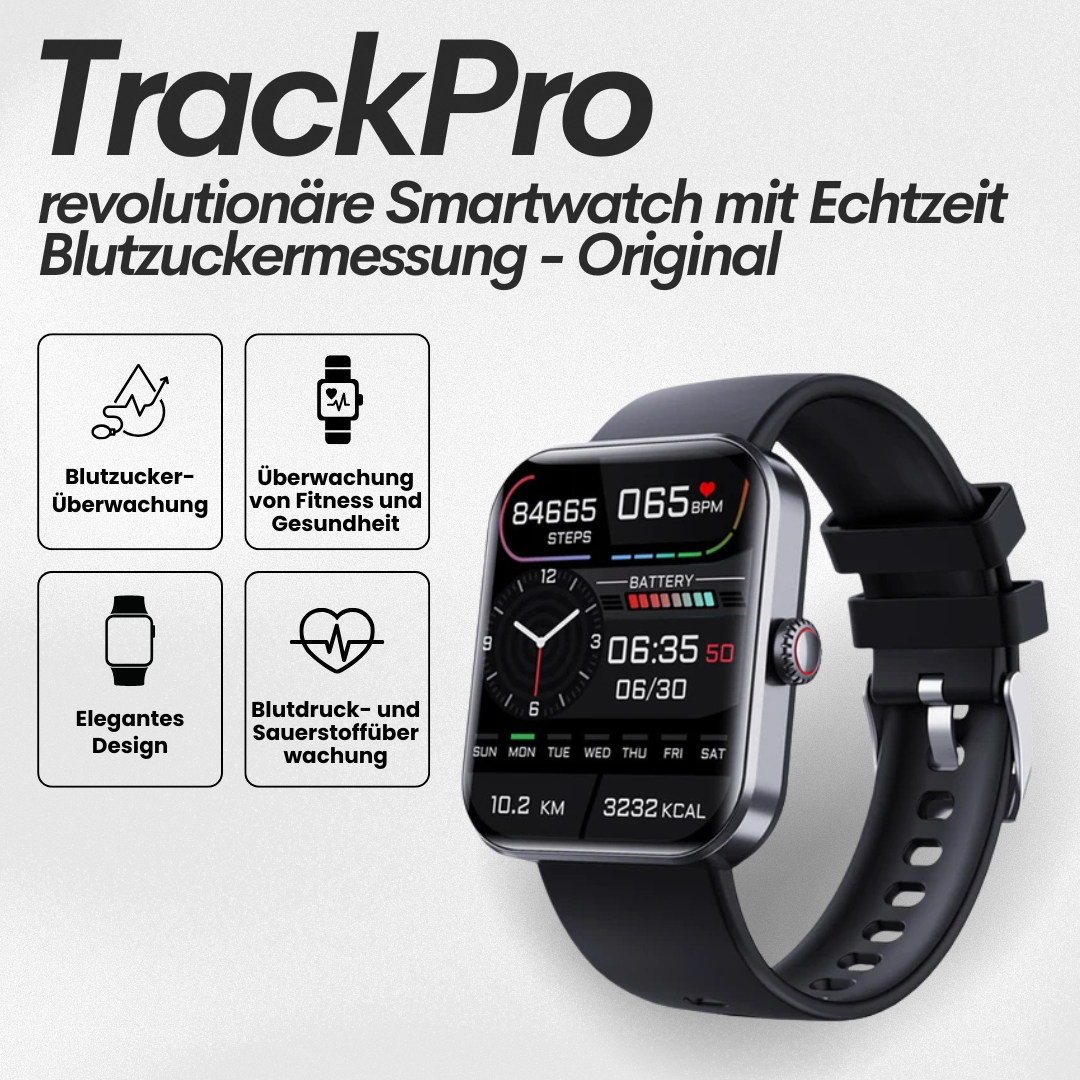 Ewerydays | TrackPro - Gesundheitsuhr mit zertifizierter Blutzuckermessung (2025) - Original