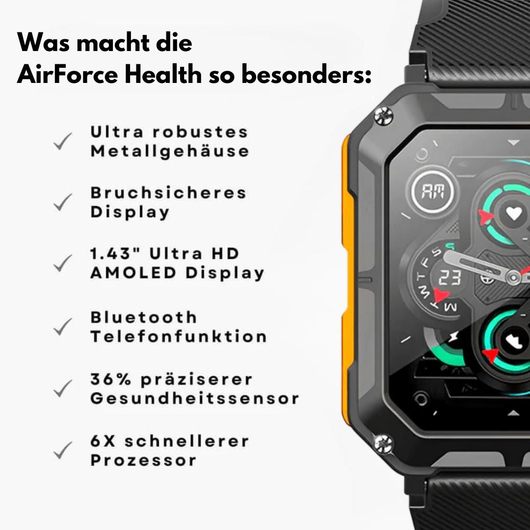 Ewerydays | AirForce Health K-52 - die unzerstörbare zertifizierte Militär-Gesundheitsuhr (2025)