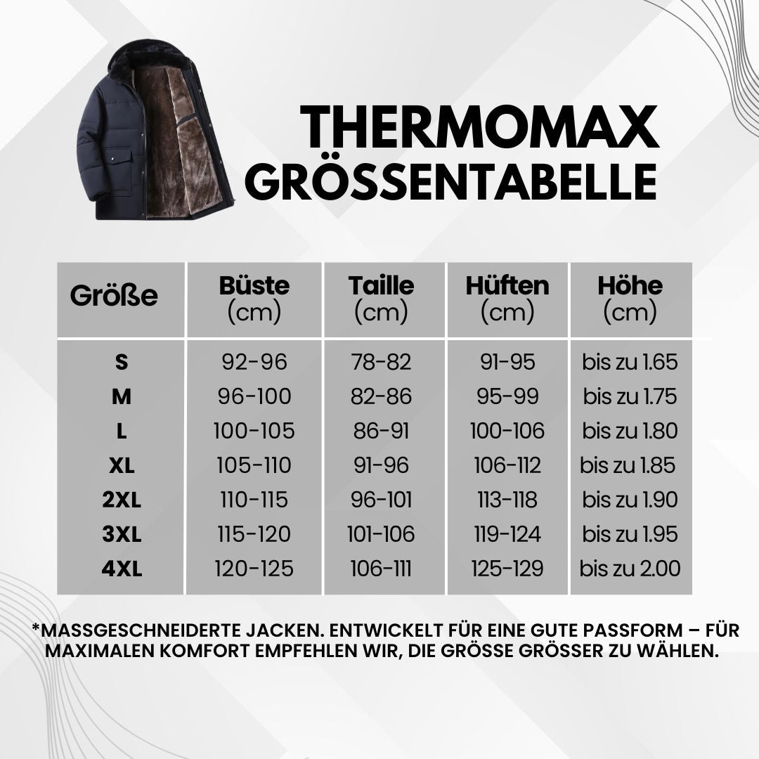 Ewerydays | ThermoMax - Herren-Kapuzenjacke für den Winter – Dick gefütterter, lässiger Windbreaker mit Taschen